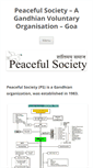 Mobile Screenshot of peacefulsociety.org