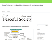 Tablet Screenshot of peacefulsociety.org